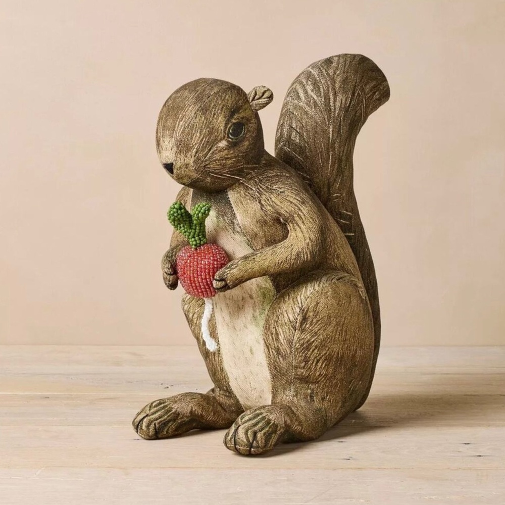 Squirrel Pillow Beaded Animal Woodland Home Decorate - John Derian Target 2025